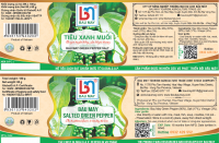 Tiêu Xanh muối Bầu Mây 60Gr